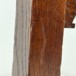 Ąžuolinės gotikinio stiliaus kėdės su eko oda 4 vnt. komplektas 47x44x96,5 cm, 48 cm