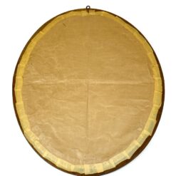 Ovalus pakabinamas veidrodis ąžuoliniame augalų motyvais drožinėtame rėme 2x49x59 cm