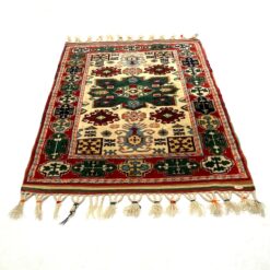 Vilnonis rankų darbo kilimas "Afghan" 137x93x0,6 cm