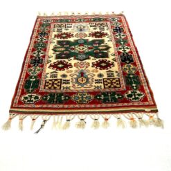 Vilnonis rankų darbo kilimas “Afghan” 137x93x0,6 cm