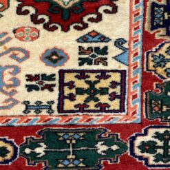 Vilnonis rankų darbo kilimas “Afghan” 137x93x0,6 cm