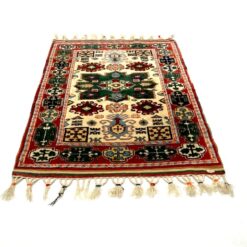Vilnonis rankų darbo kilimas “Afghan” 137x93x0,6 cm