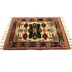 Vilnonis rankų darbo kilimas “Afghan” 137x93x0,6 cm