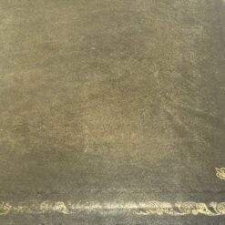 Angliško stiliaus raudonmedžio dviejų stalčių archyvavimo komoda odiniu stalviršiumi 61,5x50x76 cm