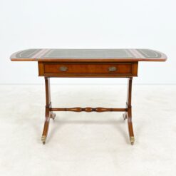 Rašomasis stalas su oda ir atlenkiamais šonais 61x85(2x25)x75,5 cm