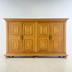 Ąžuolinė keturių durų komoda 54x253x155 cm