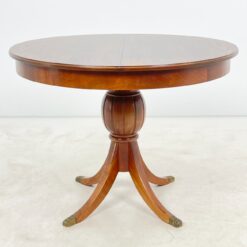 Apvalus riešutmedžio valgomojo stalas 100,5x100,5x76,5 cm