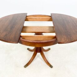 Apvalus riešutmedžio valgomojo stalas 100,5×100,5×76,5 cm