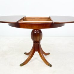 Apvalus riešutmedžio valgomojo stalas 100,5×100,5×76,5 cm