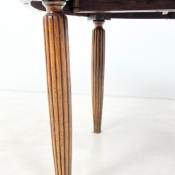 Ovalus ąžuolinis valgomojo stalas 113,5x125x74 cm