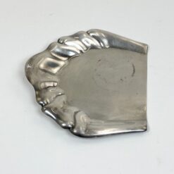 Vokiškas Friedrich Wilhelm Quist sidabruoto metalo stalo semtuvėlis 14,5x17x2 cm