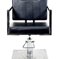 Metalinis 360° sukamas reguliuojamo aukščio kirpyklos krėslas su eko oda 67×56,5×92(+10) cm, 48(+10) cm