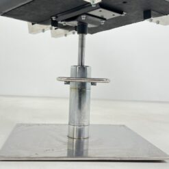 Metalinis 360° sukamas reguliuojamo aukščio kirpyklos krėslas su eko oda 67×56,5×92(+10) cm, 48(+10) cm