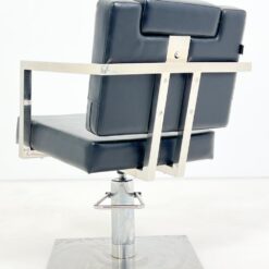 Metalinis 360° sukamas reguliuojamo aukščio kirpyklos krėslas su eko oda 67×56,5×92(+10) cm, 48(+10) cm