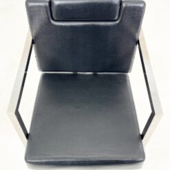 Metalinis 360° sukamas reguliuojamo aukščio kirpyklos krėslas su eko oda 67×56,5×92(+10) cm, 48(+10) cm