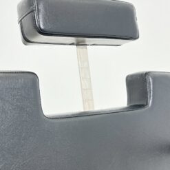 Metalinis 360° sukamas reguliuojamo aukščio kirpyklos krėslas su eko oda 67×56,5×92(+10) cm, 48(+10) cm