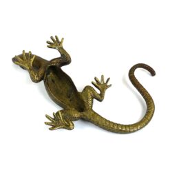 Žalvarinė driežo statula 24x19x6,5 cm