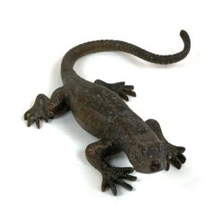 Žalvarinė driežo statula 24,5×19,5×6,5 cm