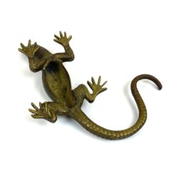 Žalvarinė driežo statula 24,5×19,5×6,5 cm