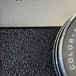 Vintažinis vokiškas Agfa Optima 500 Sensor juostinis fotoaparatas su odiniu dėklu 7×14,5×9 cm