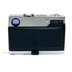 Vintažinis vokiškas Agfa Optima 500 Sensor juostinis fotoaparatas su odiniu dėklu 7×14,5×9 cm