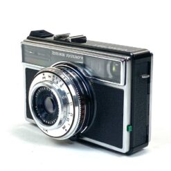 Vintažinis vokiškas Zeiss Ikon Voigtländer Vitessa 500S juostinis fotoaparatas su odiniu dėklu