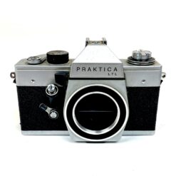 Vintažinis vokiškas Praktica LTL juostinis fotoaparatas be objektyvo (neveikiantis) 5,5×15,5×10 cm
