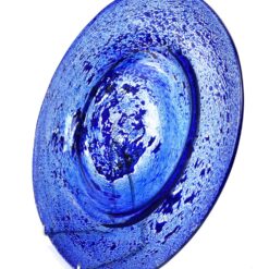 Stiklinė mėlynų atspalvių serviravimo lėkštė 29x29x2,5 cm