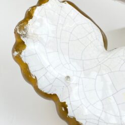 Keramikinė sieninė angelo, grojančio smuiku, statula 12,5x16x34 cm