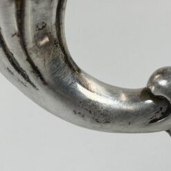 Vokiška sidabruoto metalo dviejų šakų žvakidė 11x20x15 cm