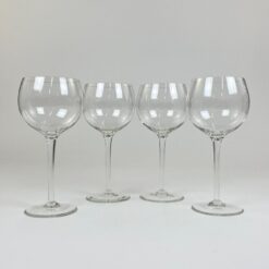 Krištolinės taurės 4 vnt. komplektas po 400 ml 9x9x21 cm