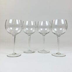 Krištolinės taurės 4 vnt. komplektas po 400 ml 9x9x21 cm