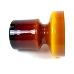 Mid Century švediška Åseda Glasbruk stiklinė vaza 15,5×15,5×17,5 cm