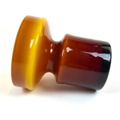 Mid Century švediška Åseda Glasbruk stiklinė vaza 15,5×15,5×17,5 cm