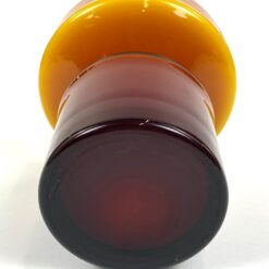 Mid Century švediška Åseda Glasbruk stiklinė vaza 15,5×15,5×17,5 cm