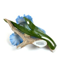 Porcelianinė Ronald Van Ruyckevelt statula “The blue sapphire iris” 15x23x14 cm
