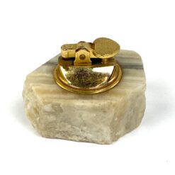 Stalinis dujinis žiebtuvėlis iš žalvario ir akmens 9x7x6,5 cm