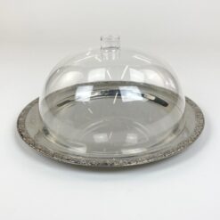 Metalinė WMF serviravimo lėkštė su plastikiniu dangčiu