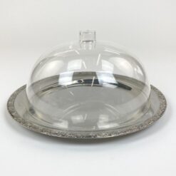 Metalinė WMF serviravimo lėkštė su plastikiniu dangčiu