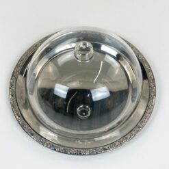 Metalinė WMF serviravimo lėkštė su plastikiniu dangčiu