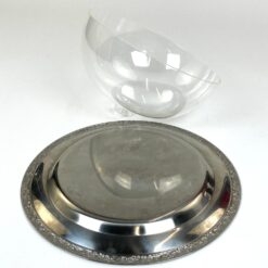 Metalinė WMF serviravimo lėkštė su plastikiniu dangčiu