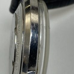 Vintažinis BWC Swiss 25 Rubis Automatic mechaninis rankinis laikrodis 723000 su odine rankena 26×3,5×1 cm