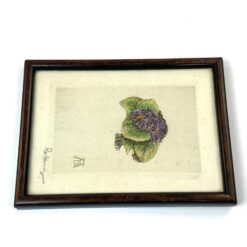 Albrecht Dürer darbo Das Veilchenstrauß printas mediniame rėme su stiklu 1×11,5×15,5 cm