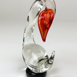 Vintažinė gulbės statula iš murano stiklo 6×13,5×18,5 cm