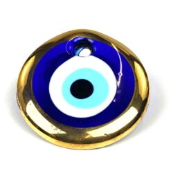 Tradicinis Viduriniųjų Rytų stiklinis apsauginis amuletas Fatimos akis 1×7,5×7,5 cm