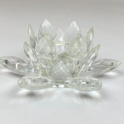 Stiklinė lotoso žiedo formos žvakidė 15x15x7 cm