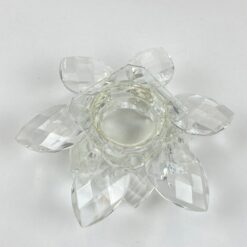 Stiklinė lotoso žiedo formos žvakidė 15x15x7 cm