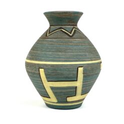 Vintažinė rankų darbo molinė vaza 15,5×15,5×19,5 cm