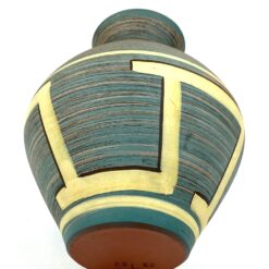 Vintažinė rankų darbo molinė vaza 15,5×15,5×19,5 cm