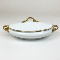 Porcelianinis Rosenthal serijos Tizian serviravimo indas su dangčiu 19×33,5×12,5 cm